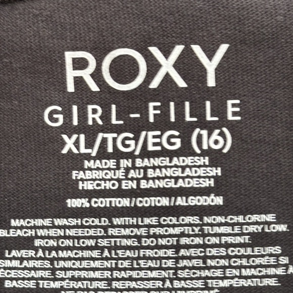 NWT Roxy Black Graphic Kids T-Shirt - Picture 6 of 6